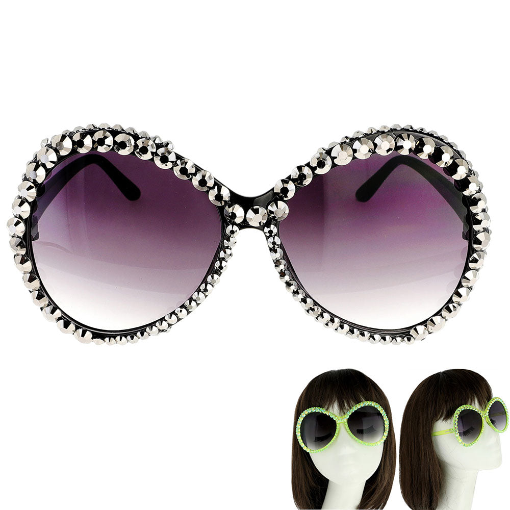Round Bling Sunglasses - iBESTEST.com