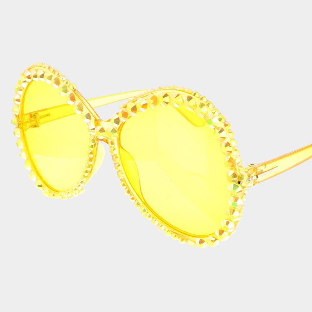 Round Bling Sunglasses - iBESTEST.com