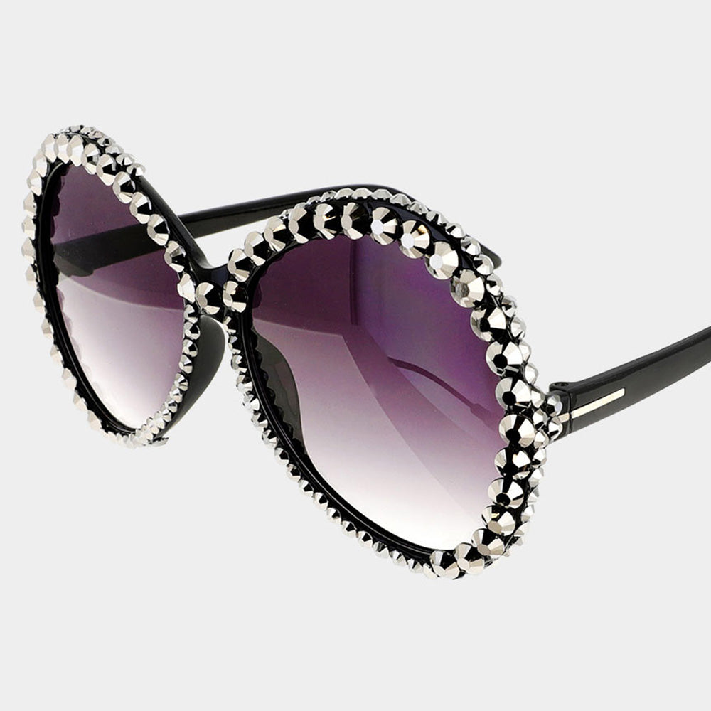 Round Bling Sunglasses - iBESTEST.com