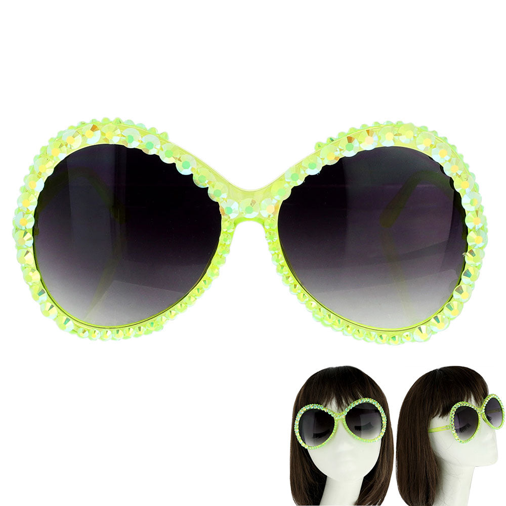 Round Bling Sunglasses - iBESTEST.com
