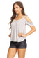 Cold Shoulder Short Sleeve Top - iBESTEST.com