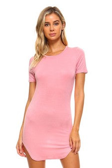 Bubble Gum Short Sleeve Tunic - iBESTEST.com
