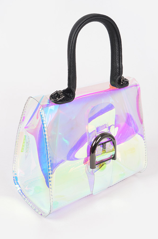 Transparent Hologram Crossbody Bag