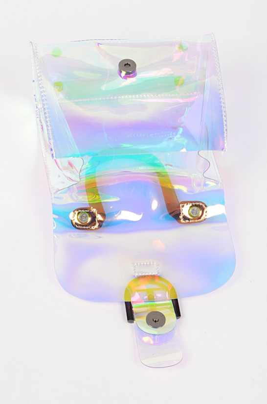 Transparent Hologram Crossbody Bag