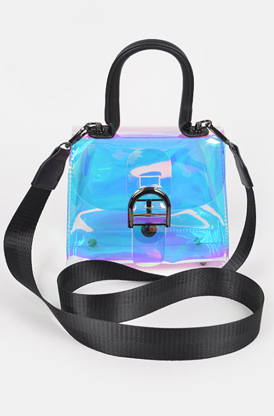 Transparent Hologram Crossbody Bag