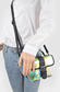 Transparent Black Trim Hologram Crossbody Bag