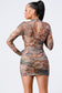 Angel Long Sleeve Bodycon Dress