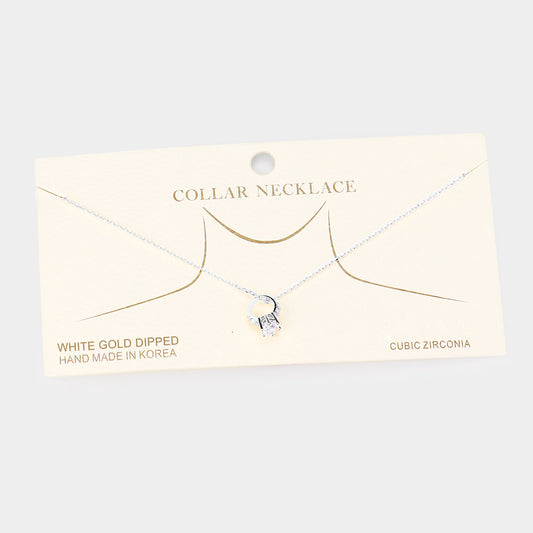 Dainty Engagement Necklace - iBESTEST.com