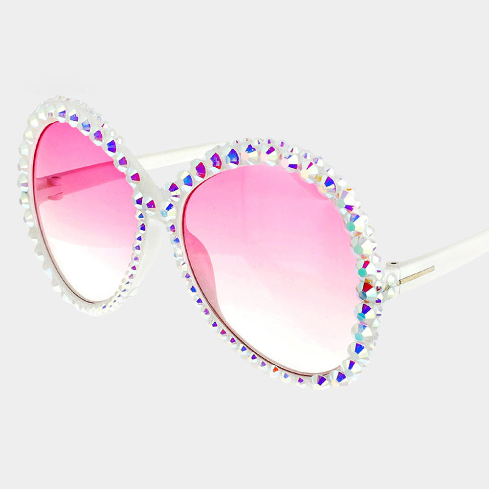 Round Bling Sunglasses - iBESTEST.com