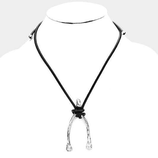 Wishbone Leather Chain - iBESTEST.com