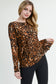 Wild Woman's Leopard Print Back Top - iBESTEST.com