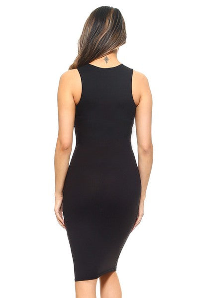 Women's Black Bodycon Dress - iBESTEST.com