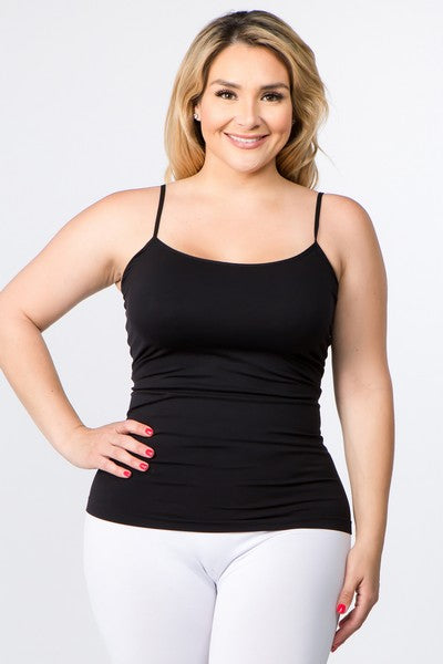 Plus Size Black Cami - iBESTEST.com