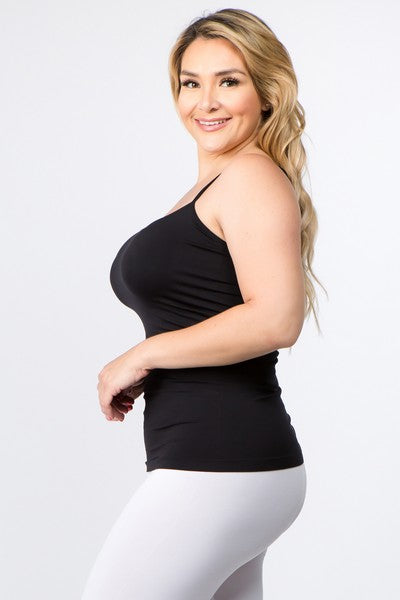 Plus Size Black Cami - iBESTEST.com