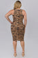 Curvy Tiger Print Dress - iBESTEST.com
