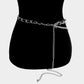Leather Layered Chain belt