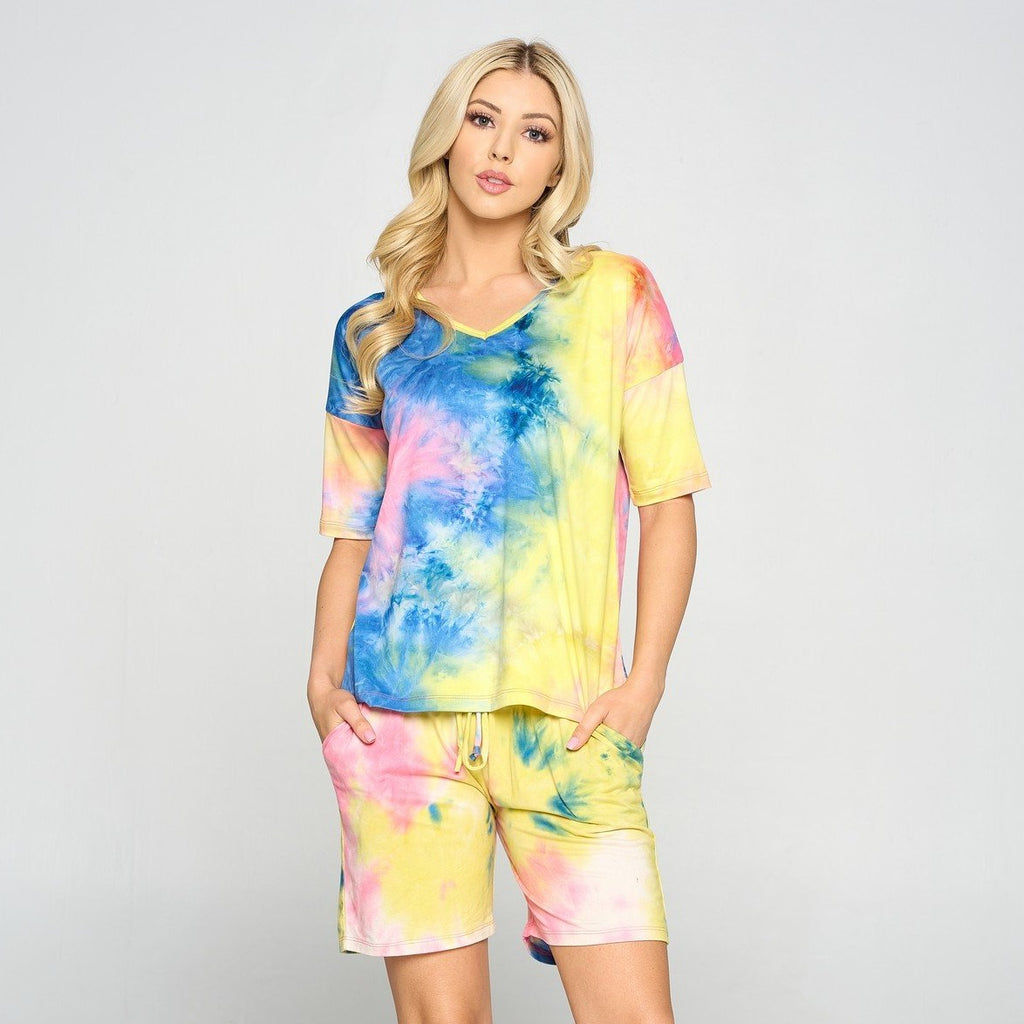 Women's Tie-Dye Print Shorts - iBESTEST.com