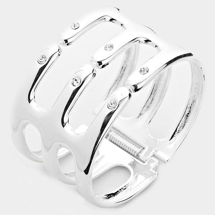 HINGED METAL CAGE BRACELET - iBESTEST.com
