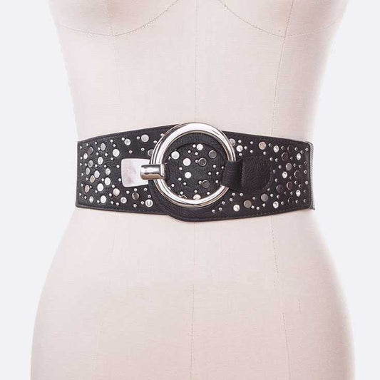 Stud Mix Stretch Belt