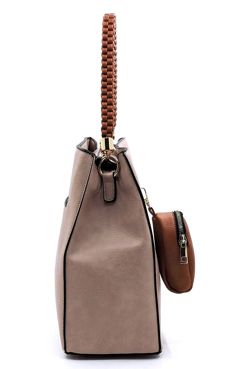 Blue Woven Bag - iBESTEST.com