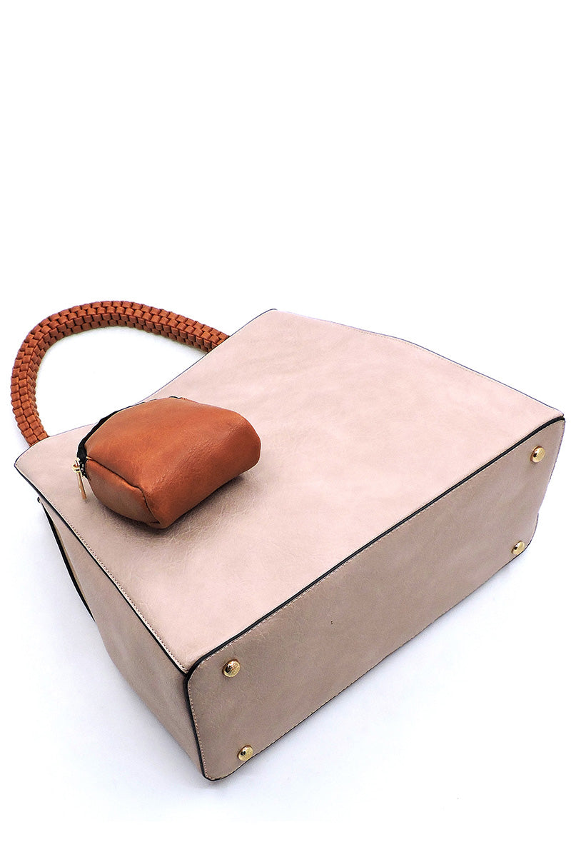 Blue Woven Bag - iBESTEST.com