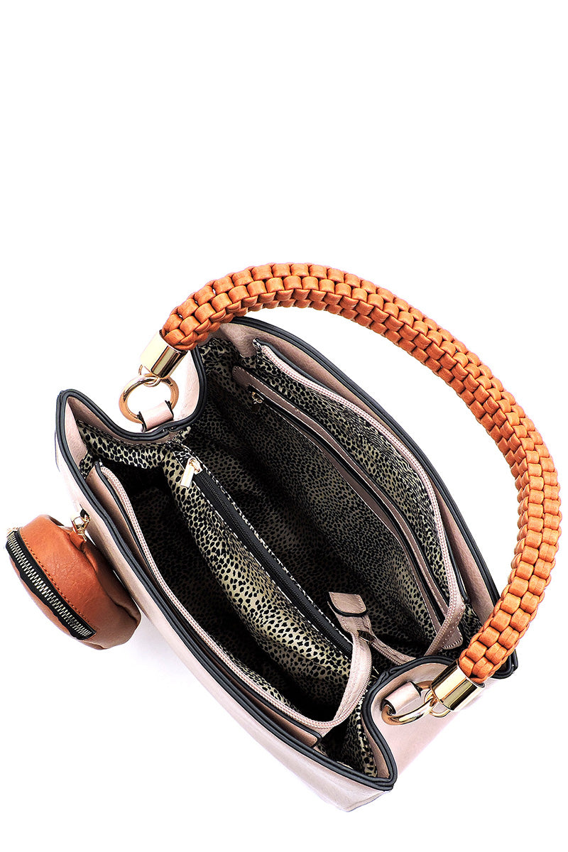 Blue Woven Bag - iBESTEST.com