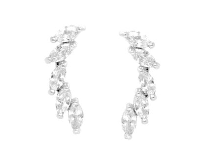 Studded Climbers Marquise CZ Earrings - iBESTEST.com