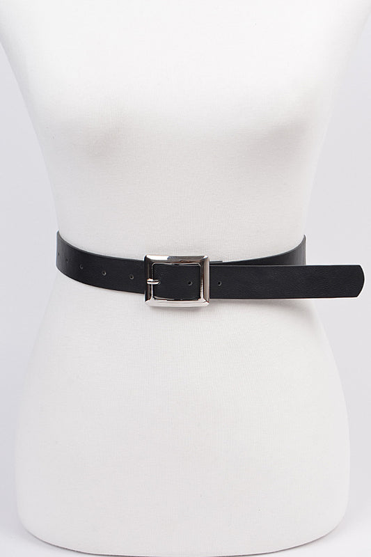 Black Simple Belt