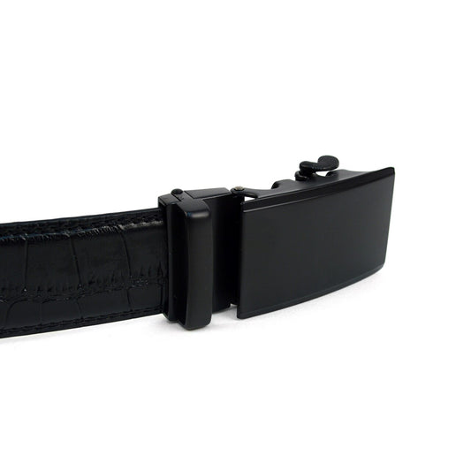 Men's Black Croc Belt - iBESTEST.com