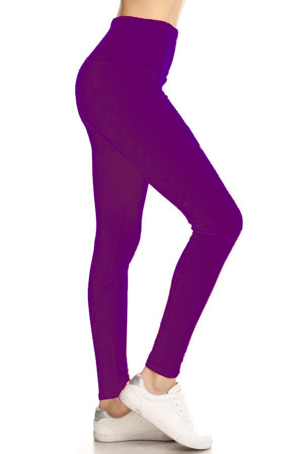 Solid Leggings - One Size - iBESTEST.com