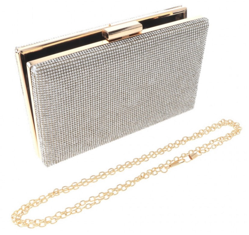 Rhinestone Frame Clutch - iBESTEST.com
