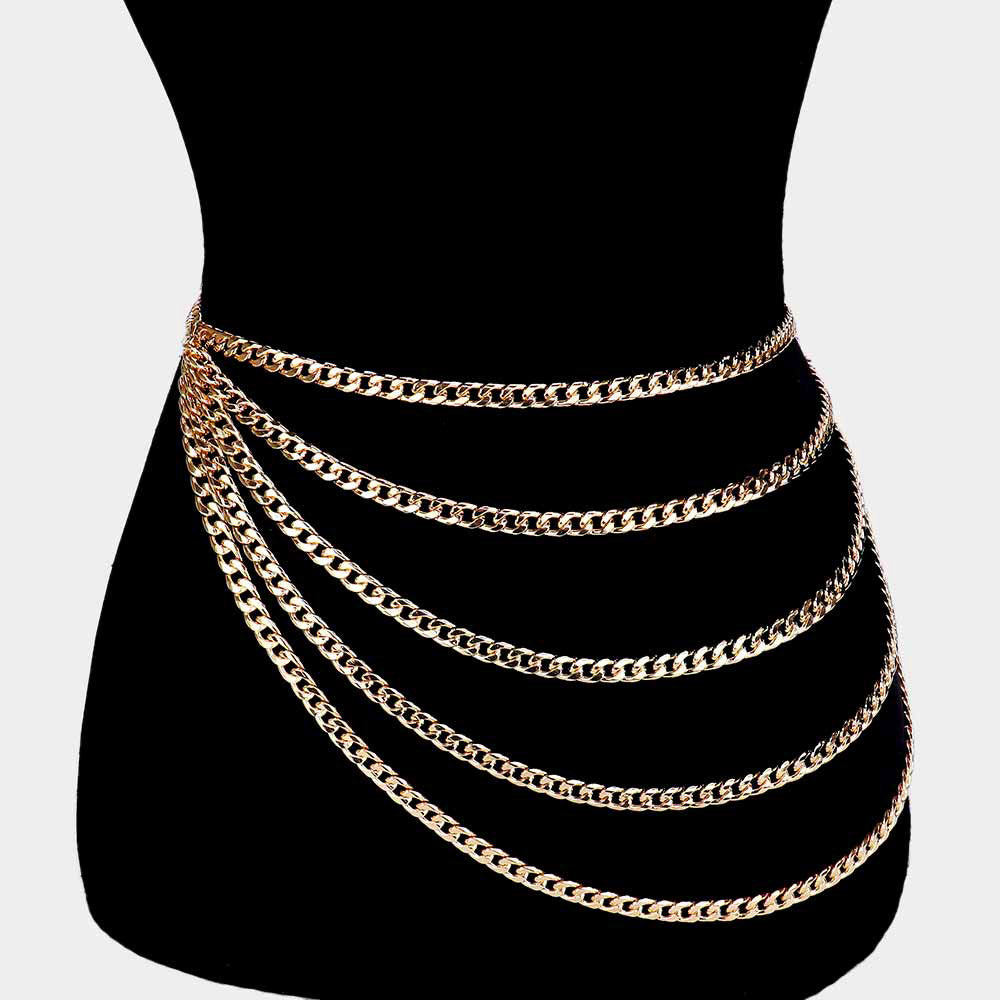 Draped Chain Belt