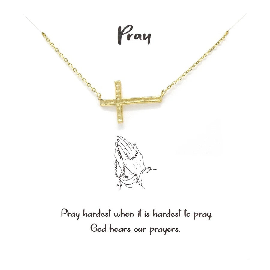 Pray Cross Necklace (New) - iBESTEST.com