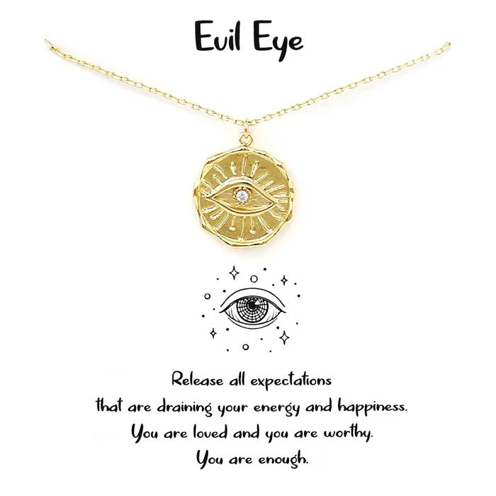 Evil Eye Coin Necklace (New) - iBESTEST.com