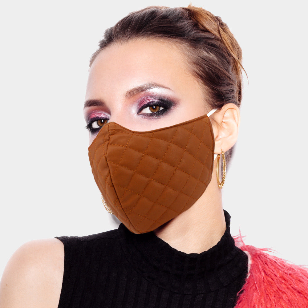 Leather Quilted Mask - iBESTEST.com