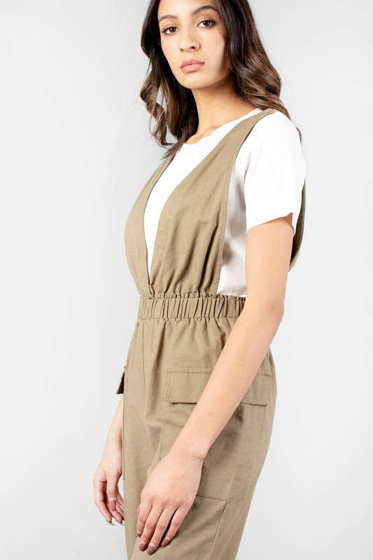 Deep V Jumpsuit