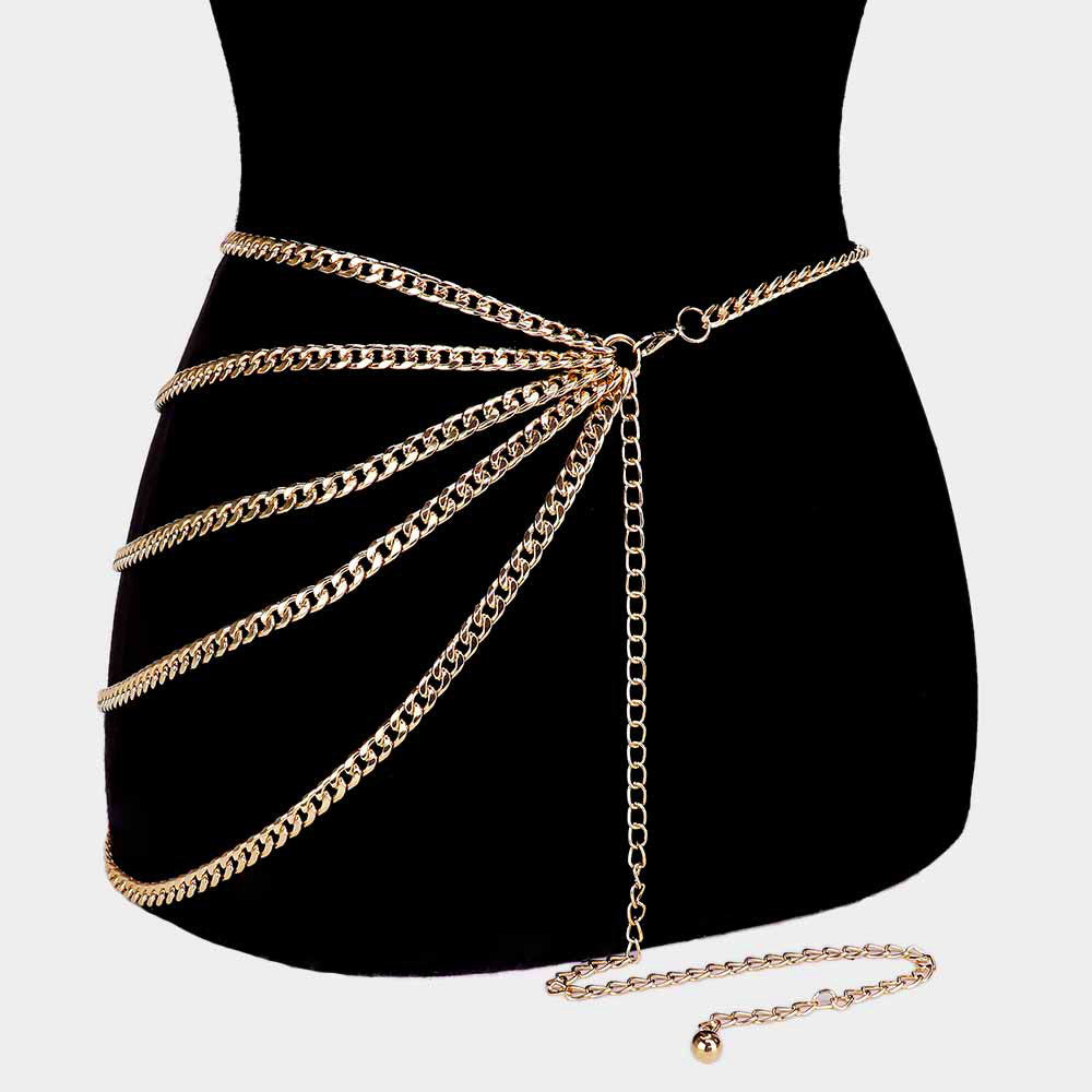 Draped Chain Belt