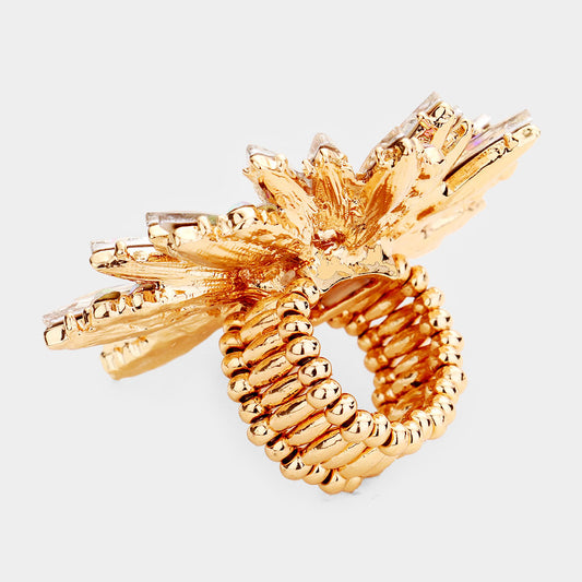 Marquise Flower Ring