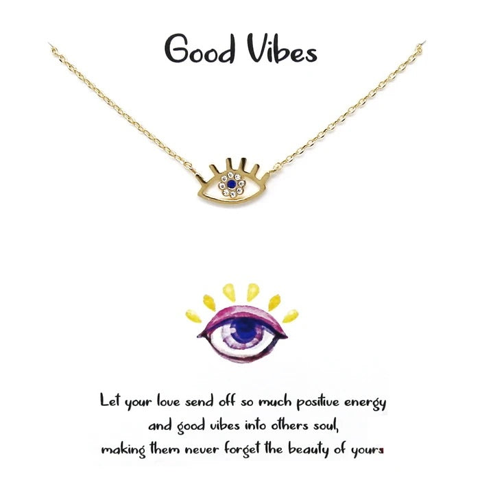 Good Vibes Eye Necklace (New) - iBESTEST.com