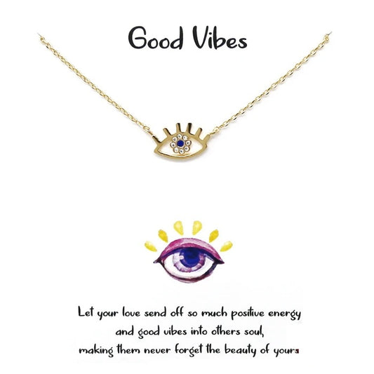 Good Vibes Eye Necklace (New) - iBESTEST.com