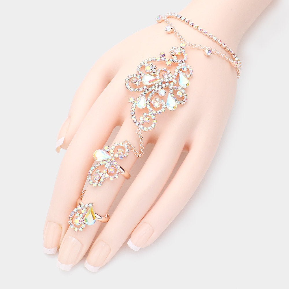 Teardrop Stone Handchain - iBESTEST.com