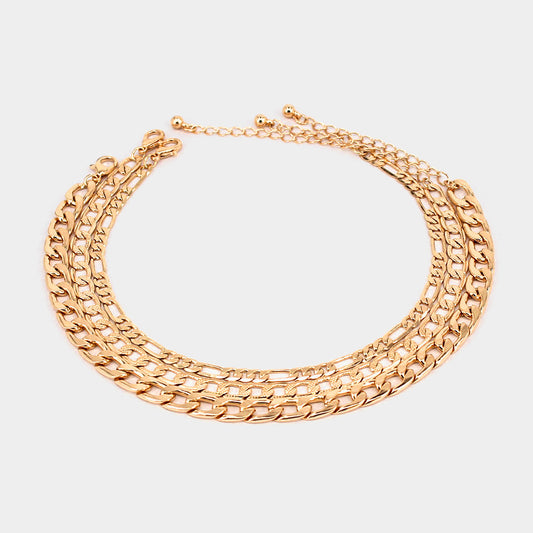 Metal Chain Layered Anklet - iBESTEST.com