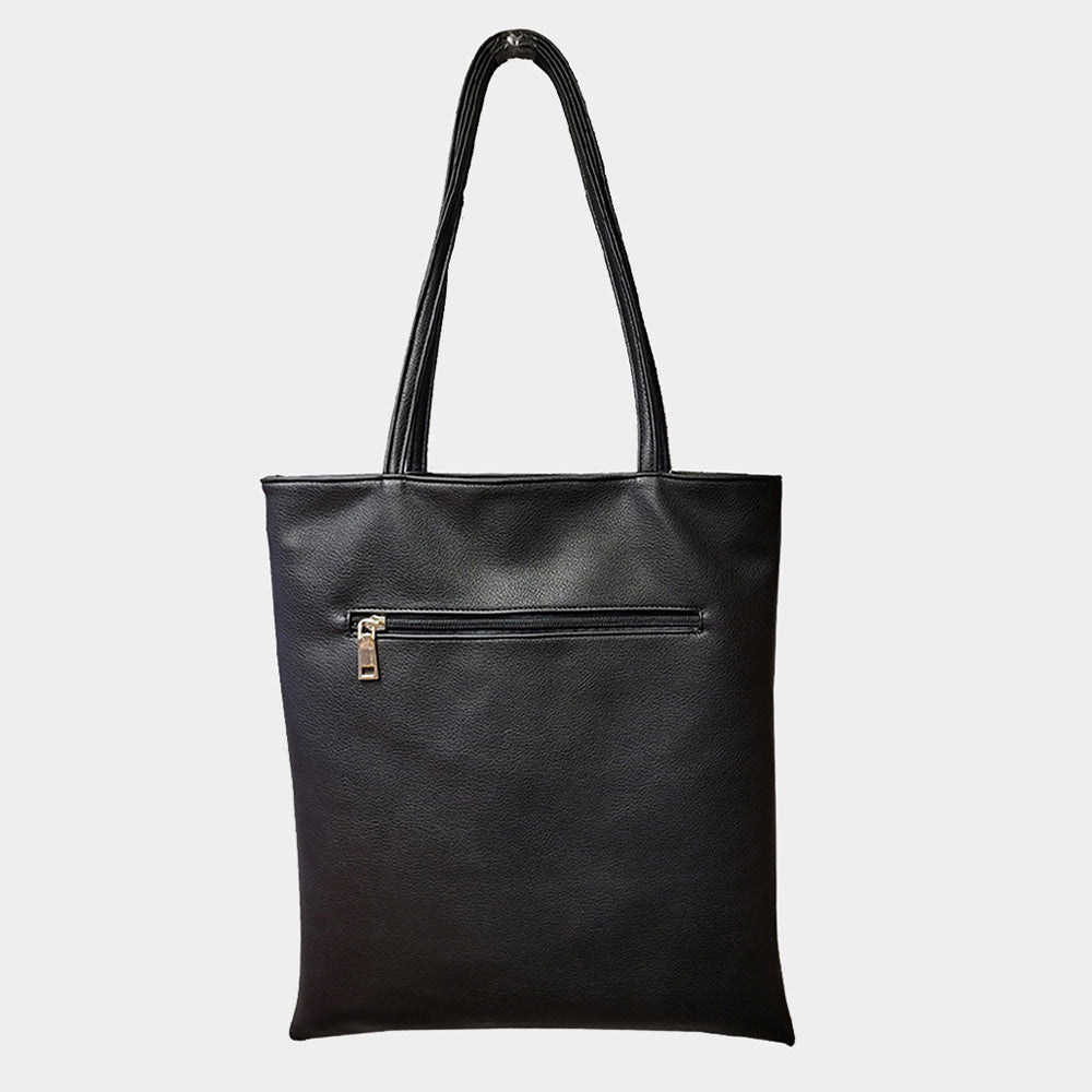 iB Faux Leather Tote Bag - iBESTEST.com