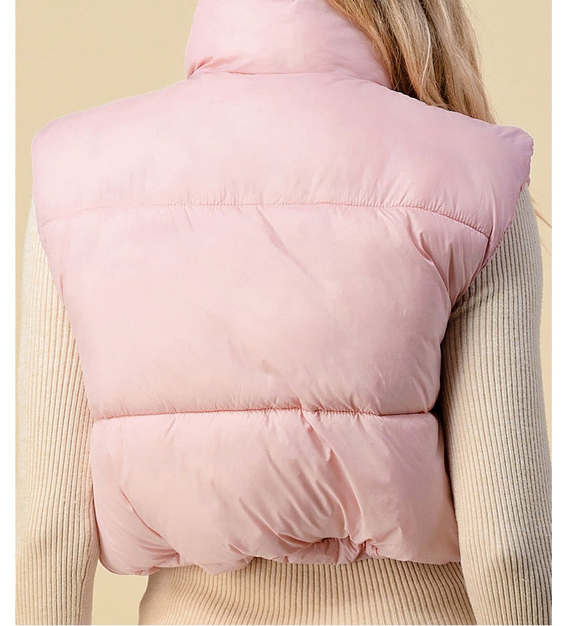 Pink Puffer Vest (New)