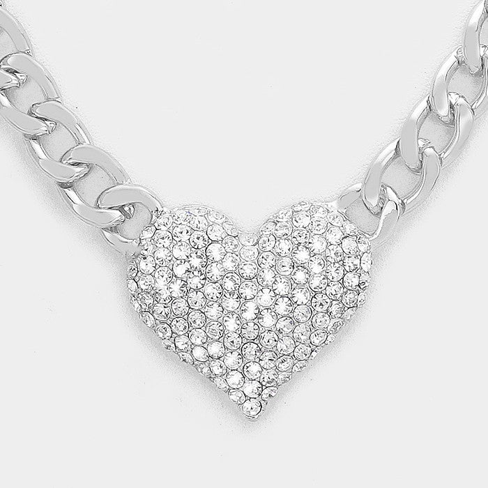 Heart Chunky Necklace - iBESTEST.com