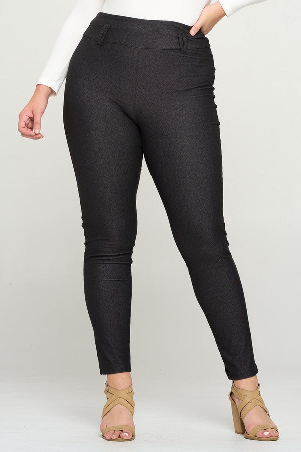 Plus Black Skinny Jeggings (New) - iBESTEST.com