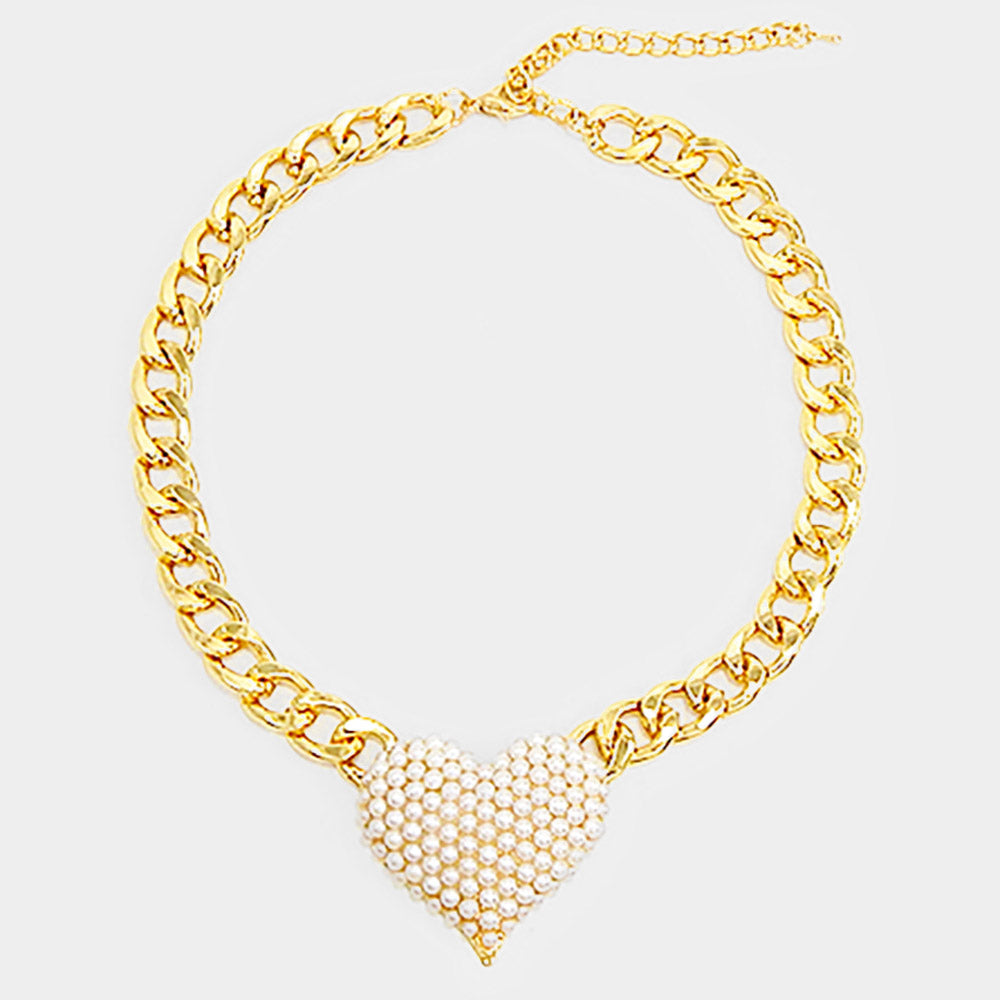 Heart Chunky Necklace - iBESTEST.com