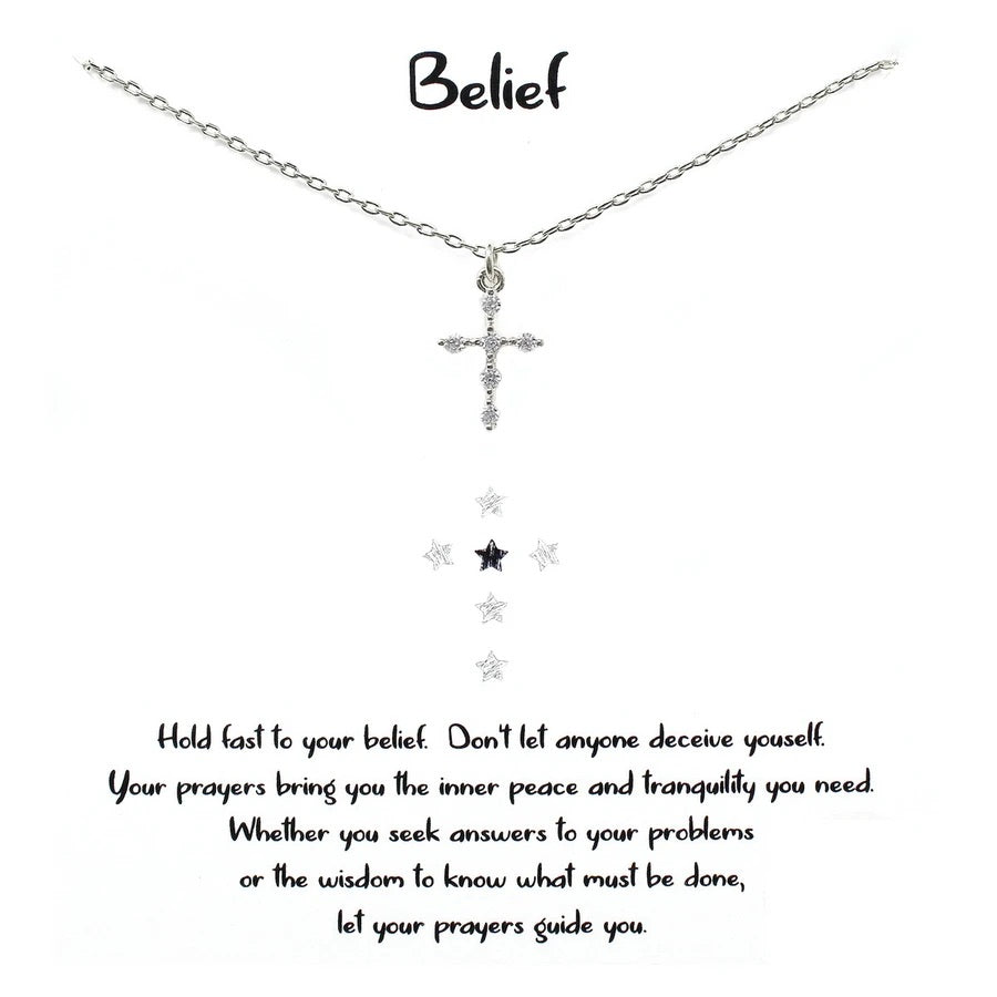 Belief Cross Necklace (New) - iBESTEST.com
