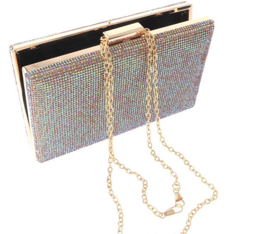 Rhinestone Frame Clutch - iBESTEST.com