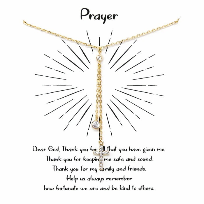 Prayer CZ Necklace (New) - iBESTEST.com